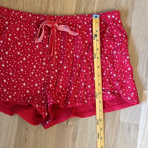 🆕 LOFT Sleep Red and White Star Pattern Pajama Shorts Women’s Size Small - Picture 3 of 11